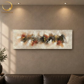 【手描き】 アートパネル 140×45cm 1 絵画 インテリア 絵 壁掛け おしゃれ 北欧 モダン アート ファブリックパネル バリ絵画 バリ アジアン リゾート 抽象画 玄関 ホテルライク アートフレーム ウォールアート