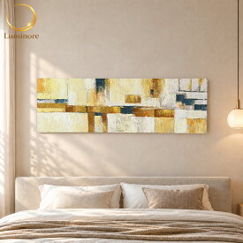 【手描き】 バリ島のヒーリング絵画 140×45cm 5 絵画 インテリア 北欧 壁掛け 壁飾り 絵 おしゃれ モダンアート パネル 抽象画 ファブリックパネル バリ絵画 アジアン バリ 玄関 インテリアアートパネル モダン