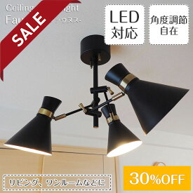 【セール30%OFF】 スポットライト Faunus ファウヌス | 照明器具 照明 天井照明 ライト ランプ シーリングライト 3灯 LED LED照明 180W ダイニング ダイニングライト リビング おしゃれ 北欧 アンティーク インダストリアル レトロ ヴィンテージ 4畳用 6畳用