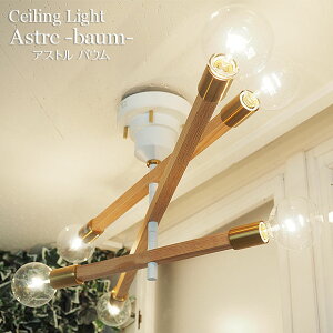 シーリングライト Astre baum アストルバウム LT-3526 INTERFORM | 照明器具 照明 天井照明 直付け ライト スポットライト LED E26 360W 白 黒 木 木製 真鍮 6灯 明るい リビング 寝室 おしゃれ 北欧 アンテ