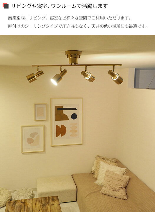 楽天市場】シーリングライト スポットライト Ferdi フェルディ 4灯  