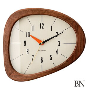 【期間限定P5倍】 壁掛け時計 Kino キーノ CL-3881 INTERFORM | 時計 掛け時計 ウォールクロック アナログ スイープムーブメント 音がしない 静音 静か 秒針なし 木 木製 ウッド 寝室 アンティーク