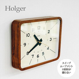 【期間限定ポイント5倍】 壁掛け時計 Holger ホルガー CL-3951 INTERFORM | 時計 掛け時計 ウォールクロック アナログ スイープムーブメント 音がしない 静音 静か 木 木製 ウッド 長方形 四角 寝室 ナチュラル シンプル ミニマル 北欧 カフェ 新築祝い 引越し