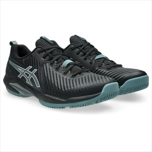 [asics]�A�V�b�N�X�I�[���R�[�g�p�e�j�X�V���[�YPRESTIGE NEO(1043A030)(002)�u���b�N/�X�e�B�[���O���[