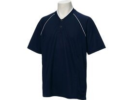 [asics]アシックスベースボールシャツ(BAD013)(5050)ネイビー/ネイビー
