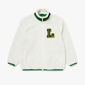 [LACOSTE]ラコステメンズ ウェアLワッペン シェルパフリースジャケット(SH693999)(XFJ)ホワイト