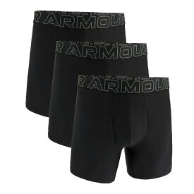 [UNDER ARMOUR]アンダーアーマーメンズボクサーパンツ3枚組UA Perf Tech 6in 3pk(1387414)(001)ブラック/キャッスルロック