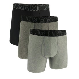 [UNDER ARMOUR]アンダーアーマーメンズボクサーパンツ3枚組UA Perf Tech 6in 3pk(1387414)(035)スティールフルヘザー