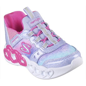 [SKECHERS]スケッチャーズ スリップインズ光るキッズシューズINFINITE HEART LIGHTS(303755N)(LVMT)ラベンダー/マルチ