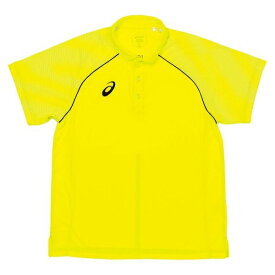 【1点までメール便可】[asics]アシックス卓球ゲームシャツ(ジュニアから大人まで)ゲームシャツ(XK1067)(86)フラッシュイエロー