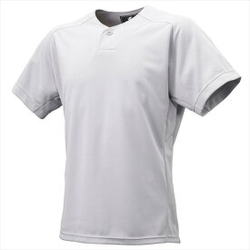 [SSK]エスエスケイ1ボタンベースボールTシャツ(BT2310)(95)シルバーグレー
