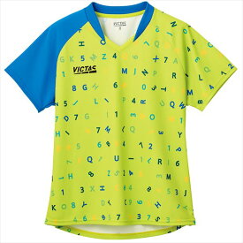 [VICTAS]ヴィクタスレディースゲームシャツポップフォント レディスゲームシャツ(612303)(4200)ライムグリーン