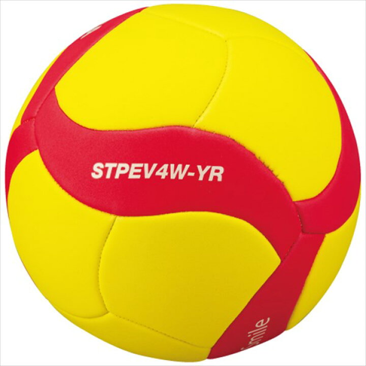 楽天市場 Mikasa ミカサバレーボール4号球縫い Tpe素材 Stpev4w Yr イエロー レッド スポーツゾーンaspo