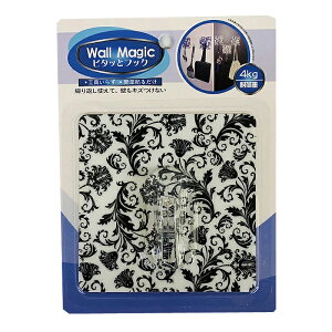 �S���t�b�N Wall Magic �s�^�b�ƃt�b�N 6�Z�b�g �ω׏d 4kg �N���A ������ �\�邾�� �����ȒP �H��s�v �݂艺�� �V���v�� ������� �H��炸 ���J���� ��������