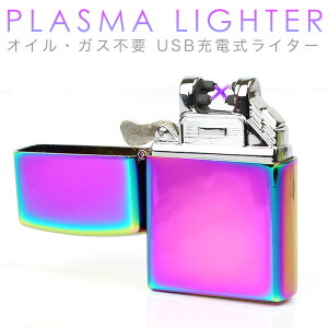 電子ライター USB 充電式 プラズマライター 放電着火式 ガス オイル 不要 アークライター 【動画あり】