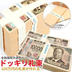 ダミー札束 100万円札束 レプリカ メモ帳 文字入り帯付き 金運グッズ パーティーグッズ 面白グッズ 新紙幣 100万円分 1000万円 1億円 開運 SNS 撮影用 お年玉 ゴルフコンペ 景品 手品 マジック グッズ