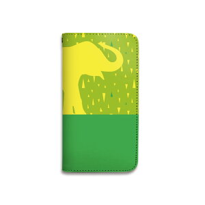 スマホケース 全機種対応 手帳型 携帯ケース ベルトなし マグネットなし 動物 ゾウ ポップ パステル かわいい アニマル スマートフォン iPhone17 Pro Max iPhoneAir 16Plus SE 15 14 Xperia GALAXY Pixel