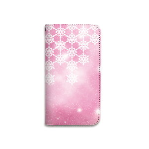 スマホケース 全機種対応 手帳型 携帯ケース ベルトなし マグネットなし 雪 レース かわいい キラキラ パステル スマートフォン ケース iPhone17 Pro Max iPhoneAir 16Plus SE 15 14 Xperia GALAXY Pixel