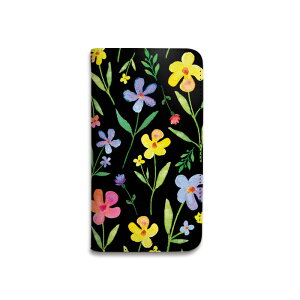 スマホケース 全機種対応 手帳型 携帯ケース ベルトなし マグネットなし 花柄 ボタニカル 水彩画 カラフル スマートフォン ケース iPhone17 Pro Max iPhoneAir 16Plus SE 15 14 Xperia GALAXY Pixel