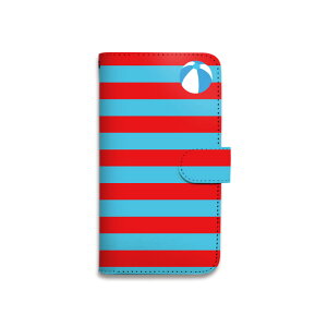 スマホケース 全機種対応 手帳型 携帯ケース マリン ボーダー ビーチ 海 シュノーケリング イカリ スマートフォン ケース 手帳型ケース iPhone16 Pro Max Plus SE 15 14 Xperia GALAXY Pixel