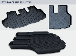 トランクトレイ ノア ヴォクシー エスクァイア ZRR80 防水マット ラゲッジマット ラゲッジトレイ ゴムマット 立体・防水・縁高 トランクシート