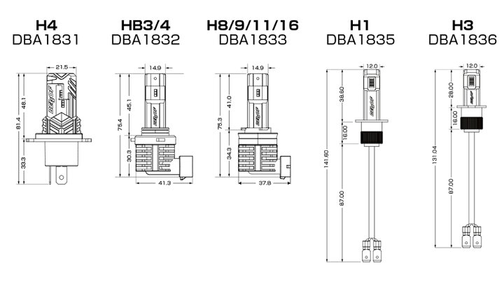楽天市場】【送料無料】ヴェロフ BELLOF LEDヘッドライトバルブ HB3 