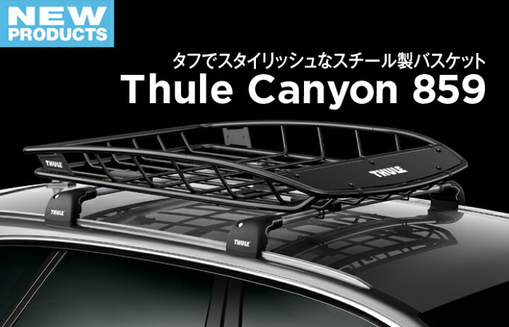 楽天市場】THULE スーリー キャリアバスケット キャニオン 859XT 