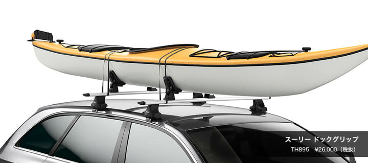 楽天市場】THULE スーリー カヤックキャリア ドッググリップ 896 送料 