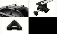 THULE スーリー BYD ATTO3 '23~ ダイレクトルーフレール付 7106 7112 6148　ウイングバー ルーフキャリア…