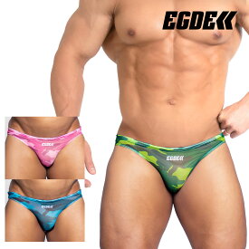 【3921】BASE CAMO mesh super low-rise swim bikini