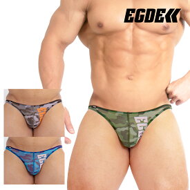 【3833】EGDE≪ VERTICAL MESH CAMO スーパーローライズ Tバック