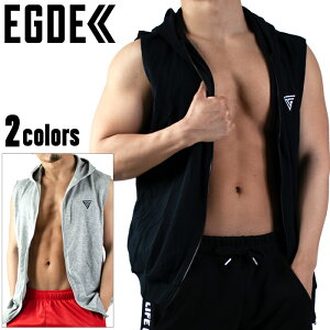 EGDE≪ DELTA SLEEVELESS スウェット パーカー