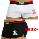 EGDE← BOXING カップ付 ローライズ ショートメッシュトランクス