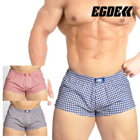 【3875】EGDE≪ GINGHAM CHECK スーパーローライズ トランクス