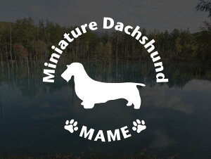 [���̃X�e�b�J�[]�wDOG STICKER�x���O����h�b�O�X�e�b�J�[�~�j�`���A�_�b�N�X�t���h ���C���[�w�A�[�h(L�T�C�Y)