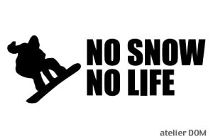 NO SNOW NO LIFE �X�e�b�J�[ �X�m�[�{�[�h2 (L�T�C�Y)