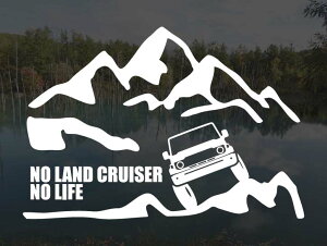 �R�ƃ����N��70 (�čĔ̃��f��) �X�e�b�J�[NO LAND CRUISER NO LIFE (L�T�C�Y)�����h�N���[�U�[70 �J�b�e�B���O�X�e�b�J�[ �J�b�e�B���O�V�[�� �؂蔲������ �؂蕶��