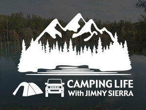 �W���j�[�V�G�� JB74 CAMPING LIFE With JIMNY SIERRA �X�e�b�J�[ S�T�C�Y�W���j�[ �V�G�� �A�E�g�h�A �L�����v �V�[�� �f�J�[���J�b�e�B���O�X�e�b�J�[ �J�b�e�B���O�V�[�� �؂蔲������ �؂蕶��
