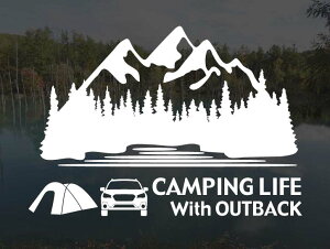 �A�E�g�o�b�N BS ��� CAMPING LIFE With OUTBACK �X�e�b�J�[ L�T�C�Y �A�E�g�h�A �L�����v �V�[�� �f�J�[���J�b�e�B���O�X�e�b�J�[ �J�b�e�B���O�V�[�� �؂蔲������ �؂蕶��