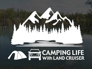 �����h�N���[�U�[ �����N��300 GR�X�|�[�c CAMPING LIFE With LAND CRUISER �X�e�b�J�[ L�T�C�Y �A�E�g�h�A �L�����v �V�[�� �f�J�[���J�b�e�B���O�X�e�b�J�[ �J�b�e�B���O�V�[�� �؂蔲������ �؂蕶