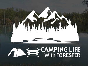 �t�H���X�^�[ SK ��� CAMPING LIFE With FORESTER �X�e�b�J�[ S�T�C�Y �A�E�g�h�A �L�����v �V�[�� �f�J�[���J�b�e�B���O�X�e�b�J�[ �J�b�e�B���O�V�[�� �؂蔲������ �؂蕶��