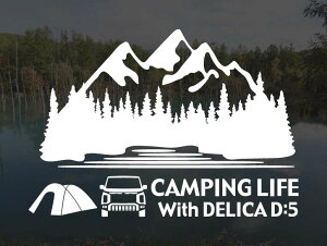 �f���J D:5 CV1W ��� CAMPING LIFE With DELICA D:5 �X�e�b�J�[ S�T�C�Y �A�E�g�h�A �L�����v �V�[�� �f�J�[���f���JD5 �J�b�e�B���O�X�e�b�J�[ �J�b�e�B���O�V�[�� �؂蔲������ �؂蕶��