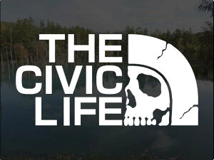 �V�r�b�N �X�e�b�J�[ THE CIVIC LIFE�h�N���f�U�C�� ��14cm�A�g���GDOM �J�b�e�B���O�X�e�b�J�[ EF9 EG6 EK9 EP3 FD2 FN2 FK8 FL5 �p���f�B �V�[�� �f�J�[��