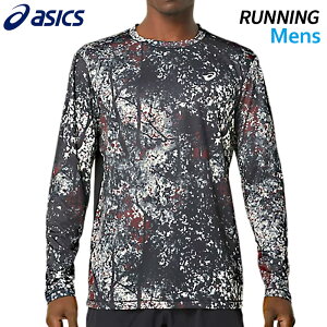 アシックス asics RUNNINGグラフィックプリント長袖シャツ 2011C880 メンズ ランニング ウエア