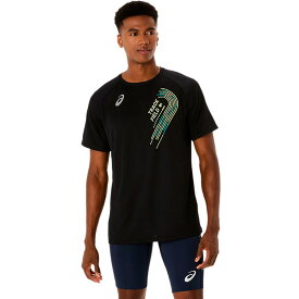 アシックス asics トラック プラクティス グラフィック半袖シャツ 2091A749 メンズ 陸上 ランニング Tシャツ 25SS