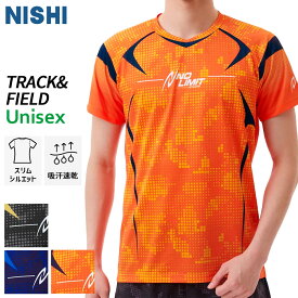 【24SS】ニシスポーツ NISHI グラフィックライトTシャツ 2811A361 ユニセックス ランニング 陸上 ウエア 半袖