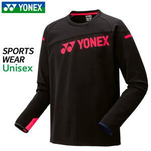 ヨネックス YONEX ユニライトトレーナー 31060-007 ユニセックス スポーツ ウエア トップス 25FW