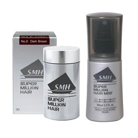 【お得セット♪/送料無料】スーパーミリオンヘアー 30g（ダークブラウン）＆ヘアミスト100mL 各1本セット