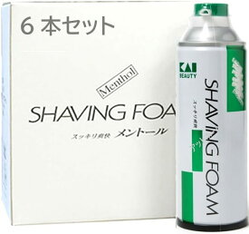 【6本セット】カイ　シェービングフォーム（メントール）Ma　480g
