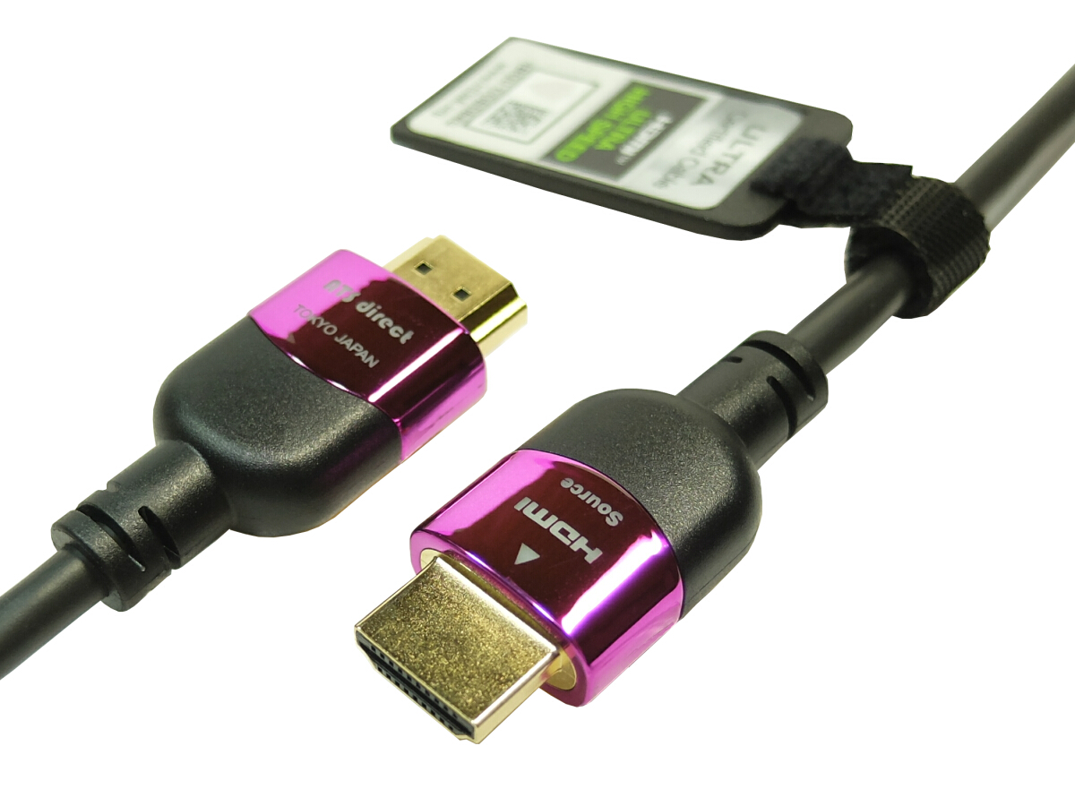 48Gbps ダイナミックHDR対応 世界初HDMI2.1認証品 HDMI2.1認証 HDMIケーブル 10m【AOC】ウルトラハイスピード 8K60Hz 4K120Hz 48Gbps対応 ★宅急便送料無料★
